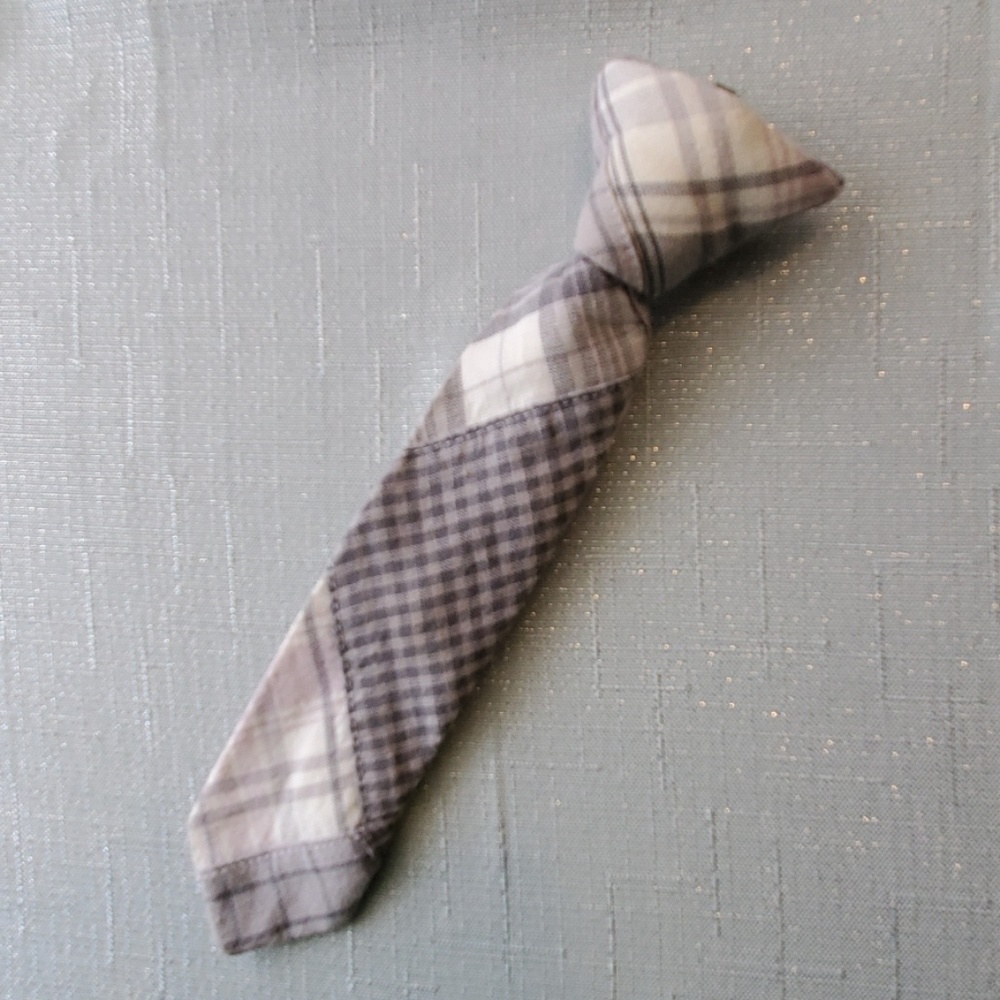 Plaid Toddler Clip On Tie
